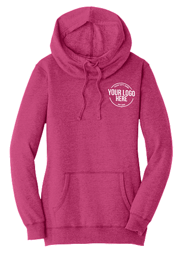 Ladies cowl neck clearance hoodie