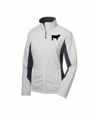 Ladies Branded Cow Colorblock SoftShell Jacket