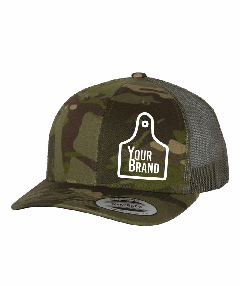Yupoong Cow Tag Retro Trucker Hat