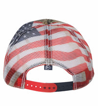 Cow Tag Outdoor Cap with Flag Mesh