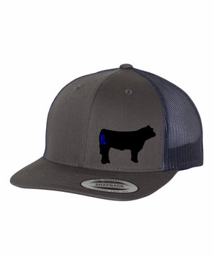 Yupoong Branded Cow Retro Trucker Hat