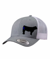 Yupoong Branded Cow Retro Trucker Hat
