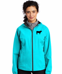 Ladies Branded Cow Essential Rain Jacket