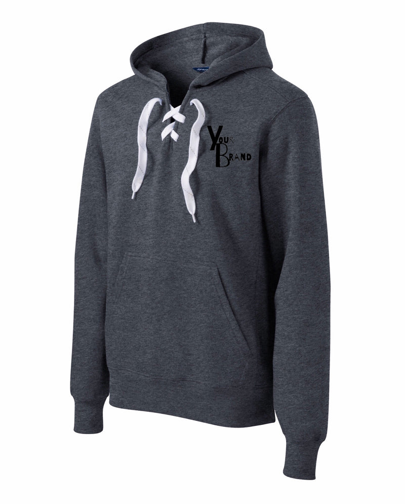 Lace Up Pullover Hoodie