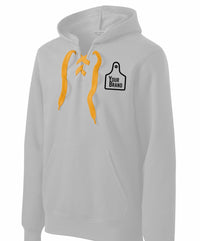 Cow Tag Lace Up Pullover Hoodie